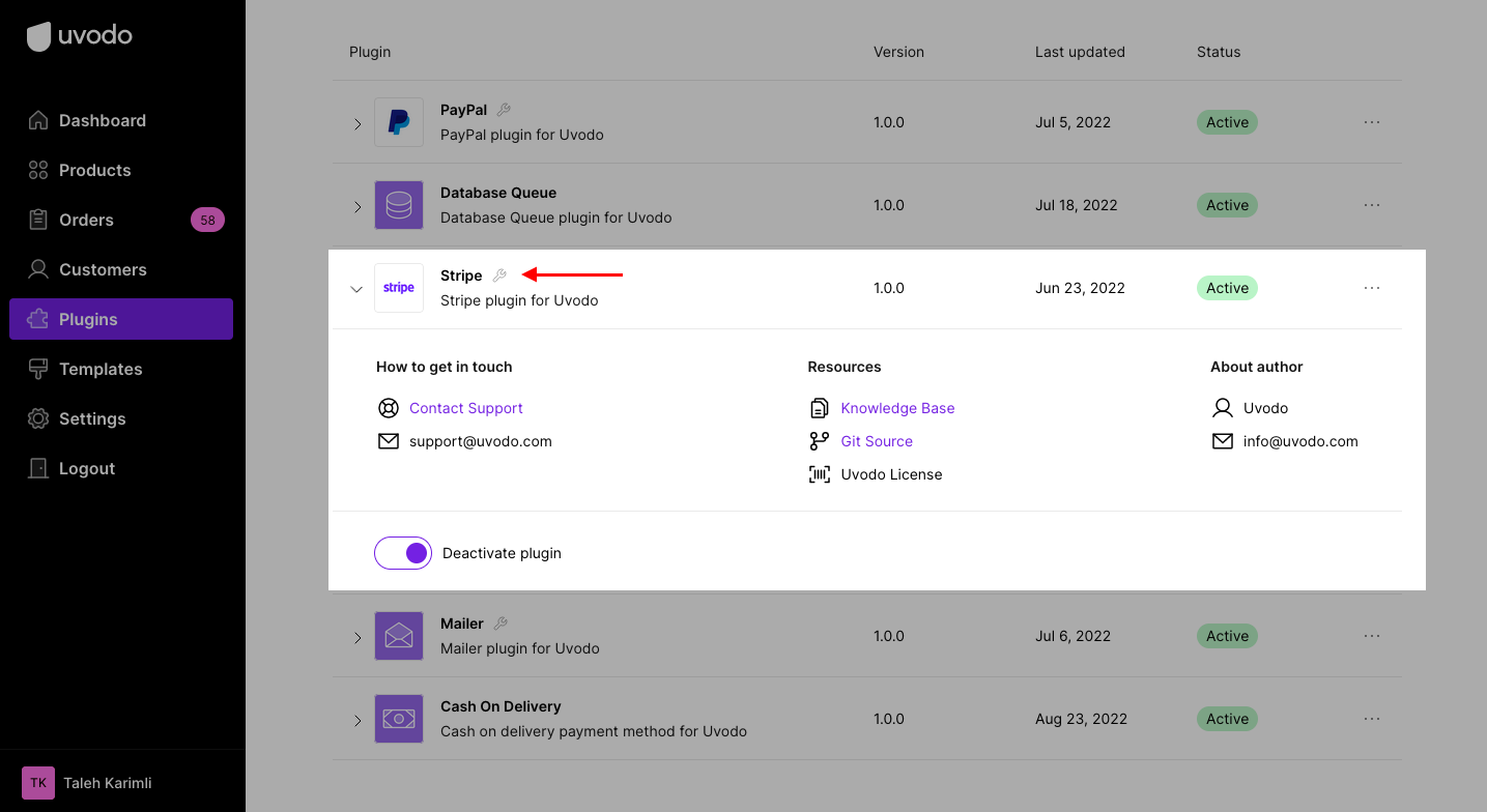 integrate Stripe to your online store