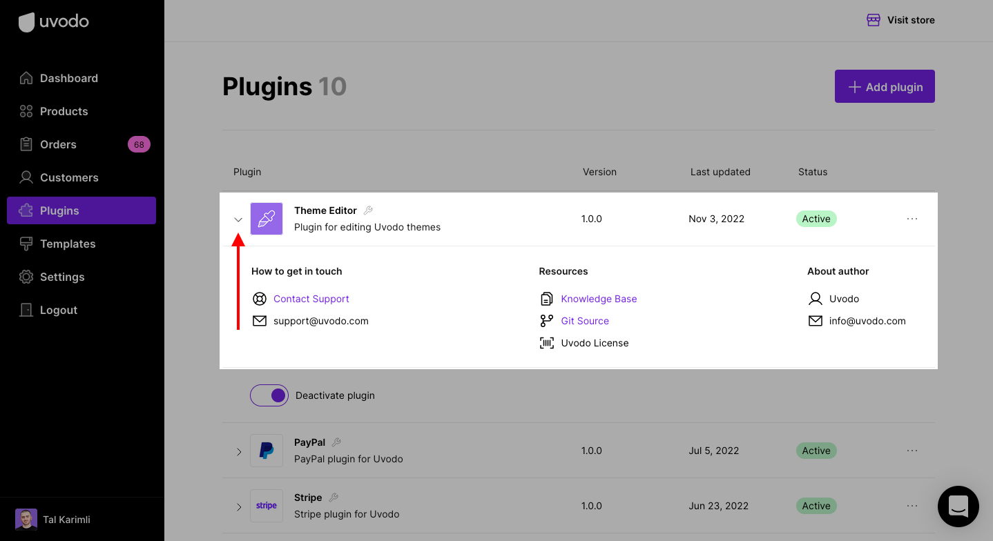 Uvodo theme editor