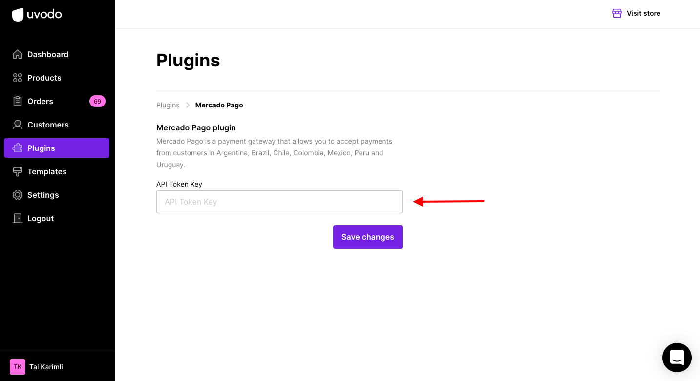 Mercado Pago payment plugin