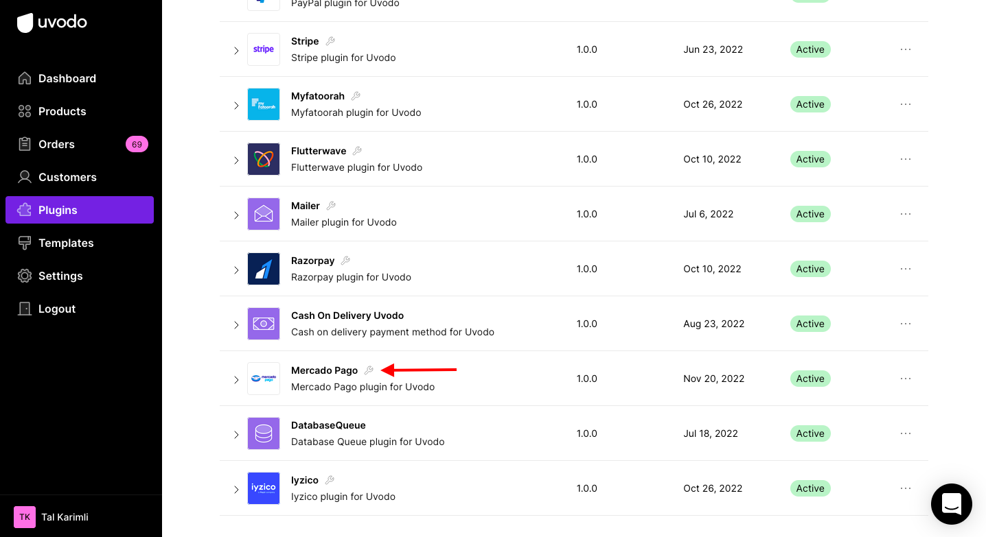 Mercado Pago payment plugin
